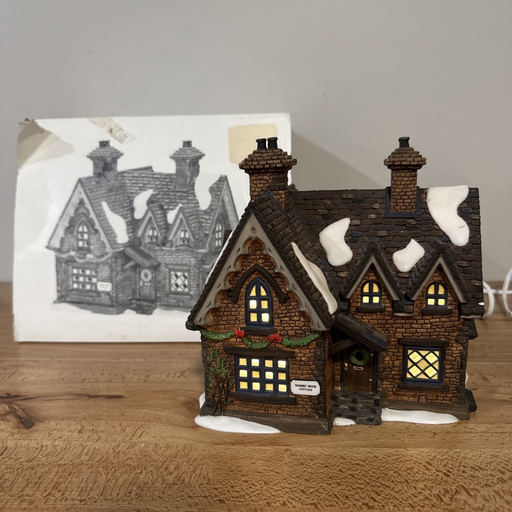 Dept 56 Dickens Village Series Barmby Moor Cottage #58324 Box Lights Christmas